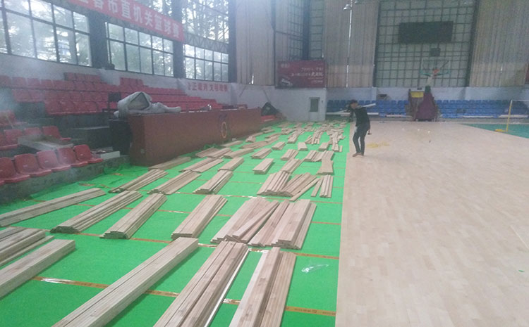 羽毛球運動木地板安裝，應杜絕安裝隱患