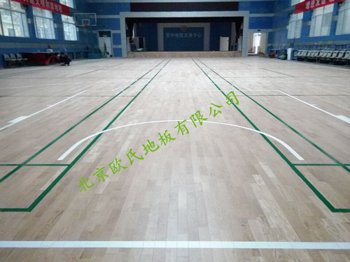 山西晉中國稅局體育館木地板案例