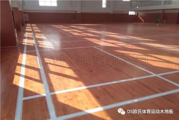 江蘇常州溧陽市南渡鎮(zhèn)體育館運動木地板案例