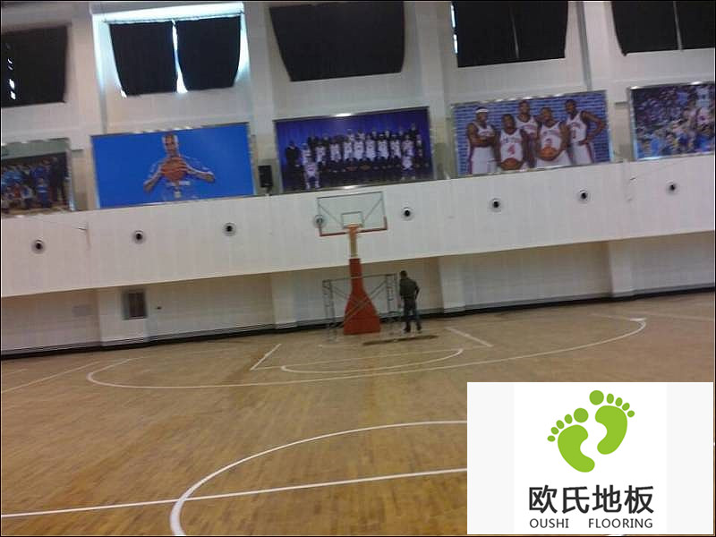 籃球木地板安裝完畢之后，如何進(jìn)行劃線