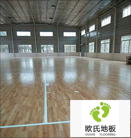 防火阻燃實(shí)木運(yùn)動木地板制作工藝